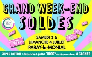 Lire la suite à propos de l’article 3 et 4 Juillet – Grand week-end des Soldes