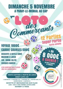 Lire la suite à propos de l’article Loto des commerçants – 5 Novembre au CAP