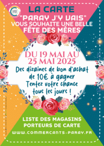 Lire la suite à propos de l’article La fête des mères avec la Carte Paray J’y Vais