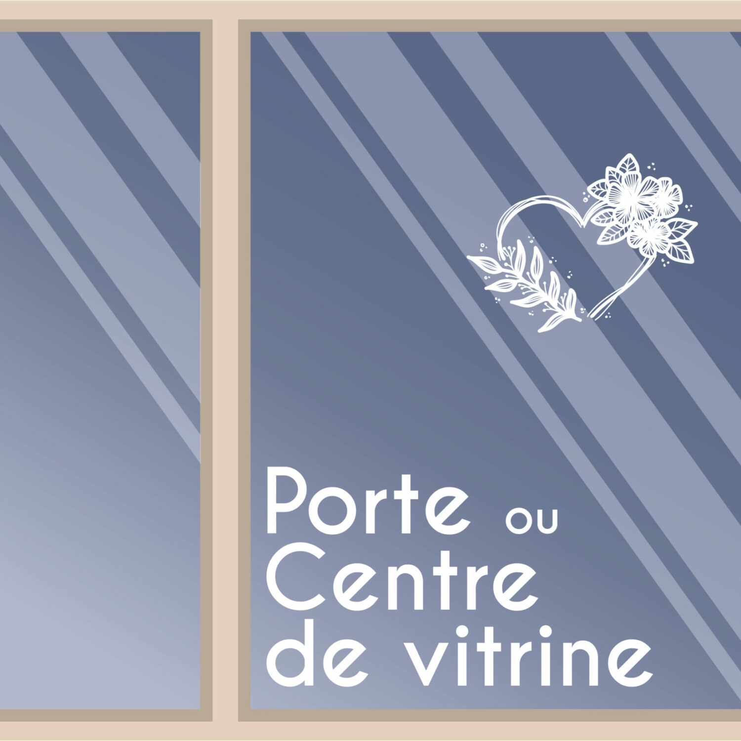 Dessin porte ou centre de vitrine [par Bérénice]